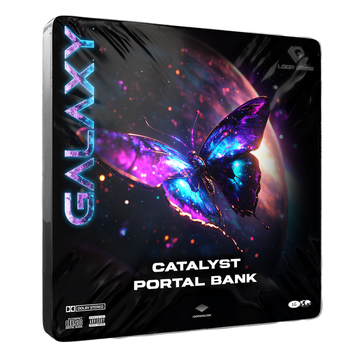 GALAXY Catalyst Portal Bank with butterfly design on a black background