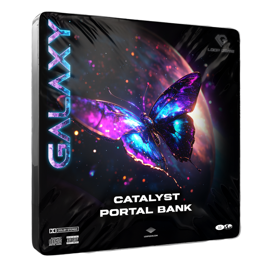 GALAXY Catalyst Portal Bank with butterfly design on a black background