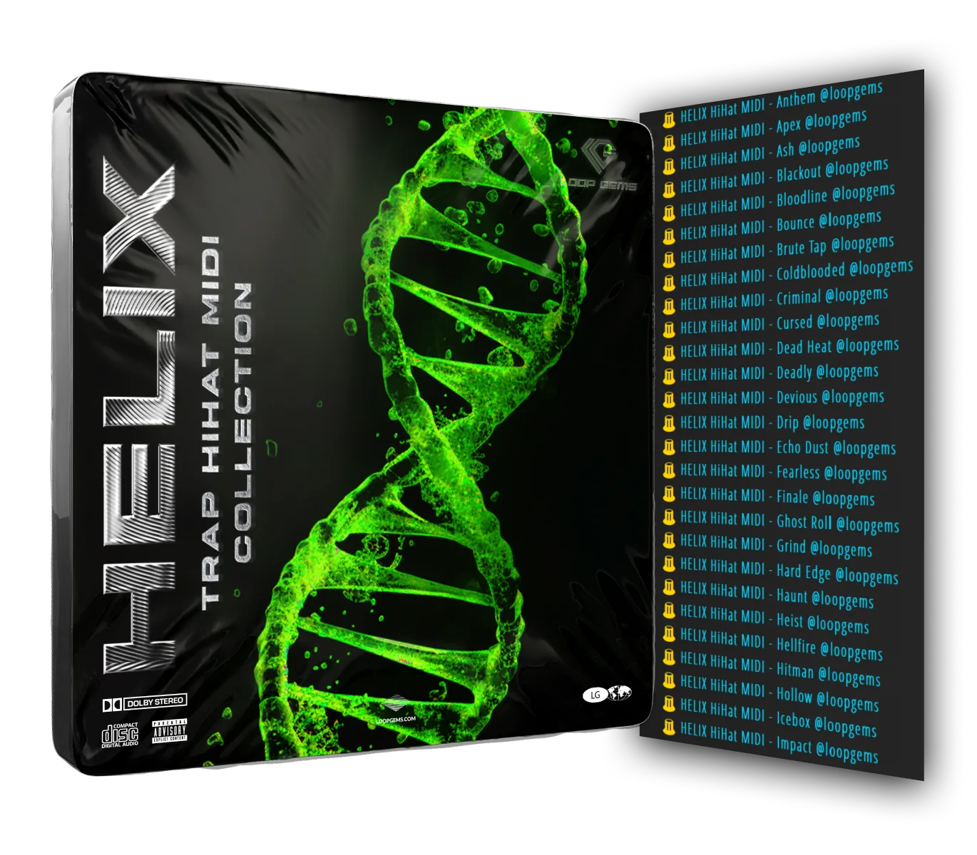 HELIX Trap HiHat MIDI Collection