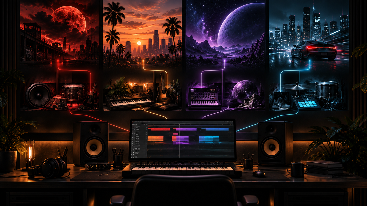 Trap beat mood guide for dark, melodic, spacey and energetic production