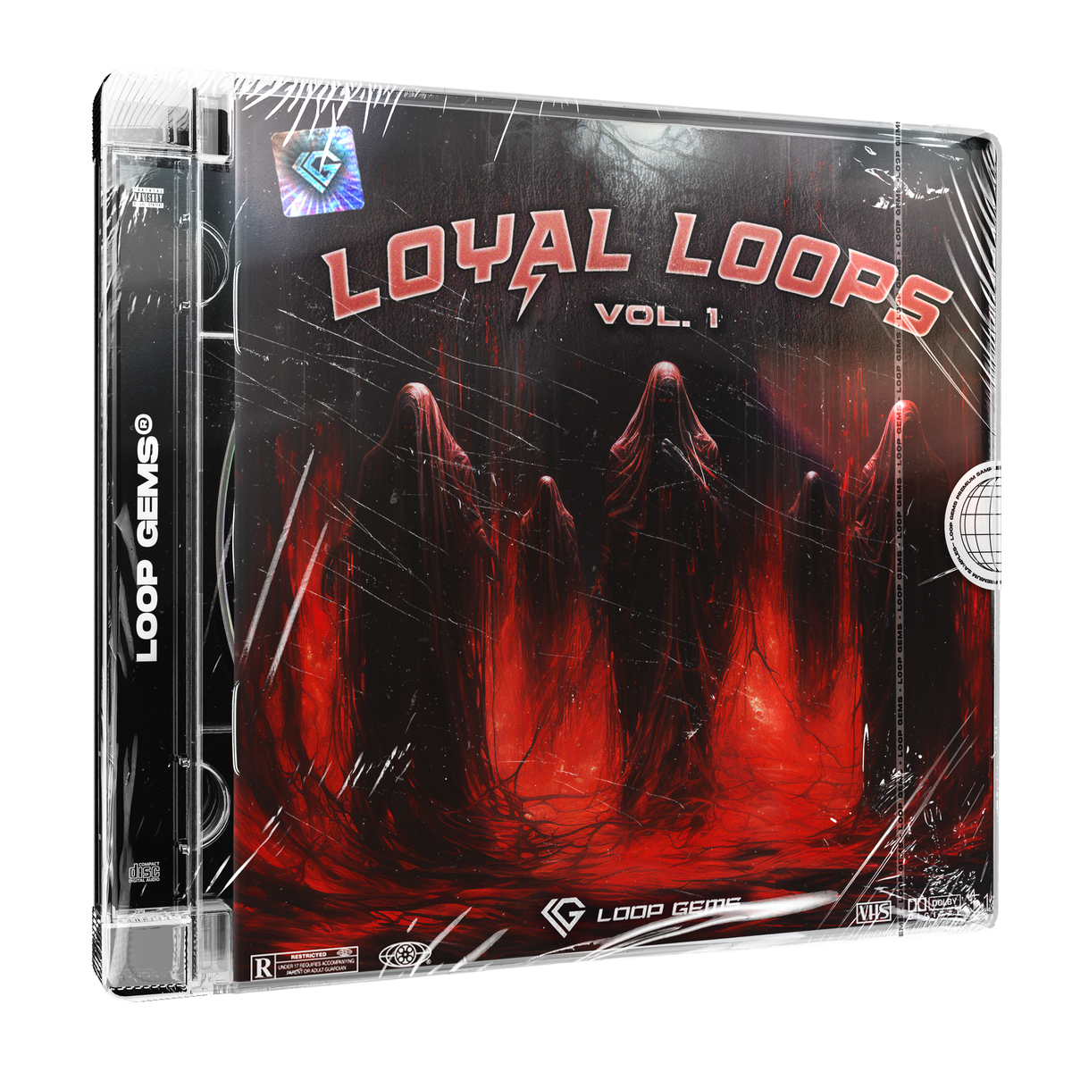 Product packaging for 'Loyal Loops Vol. 1' by Loop Gems with red and black design.